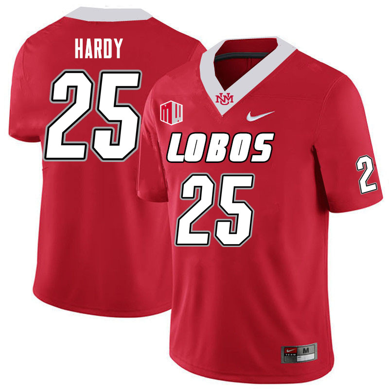 Men-Youth #25 Desmond Hardy New Mexico Lobos 2023 College Football Jerseys Stitched-Cherry